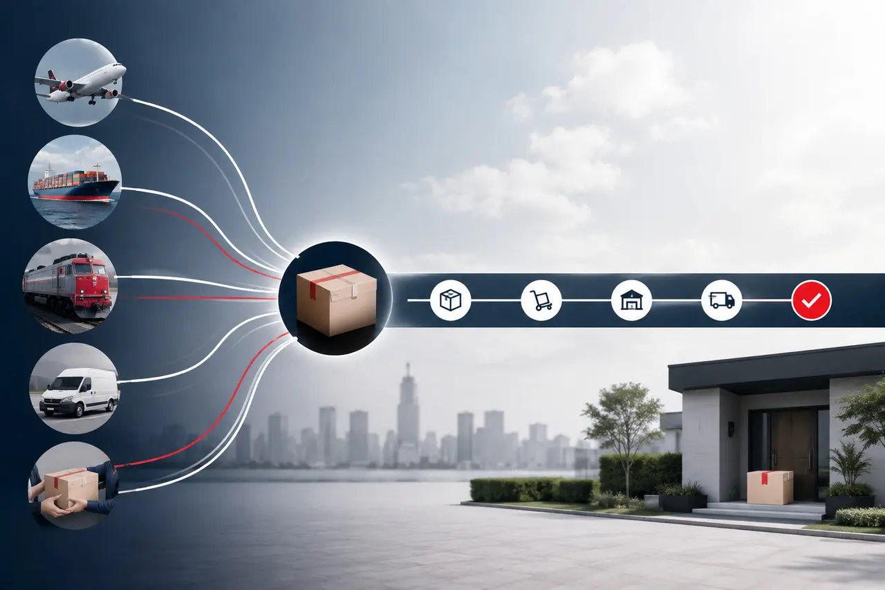 Minh họa: Chuẩn hóa trạng thái vận đơn: nền tảng của quản lý đa vận chuyển