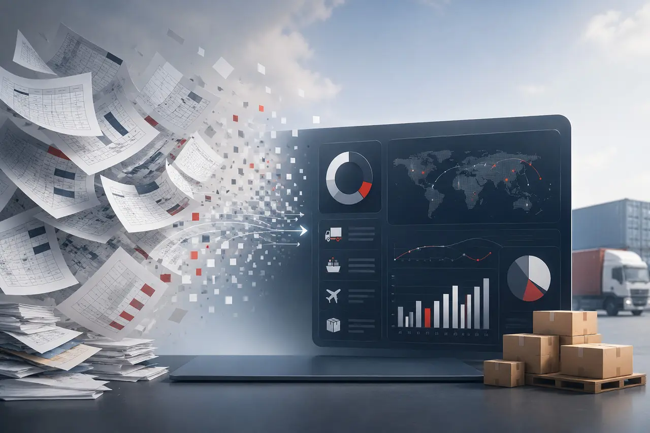 Minh họa: Từ Excel đến dashboard logistics: khi nào doanh nghiệp nên nâng cấp?